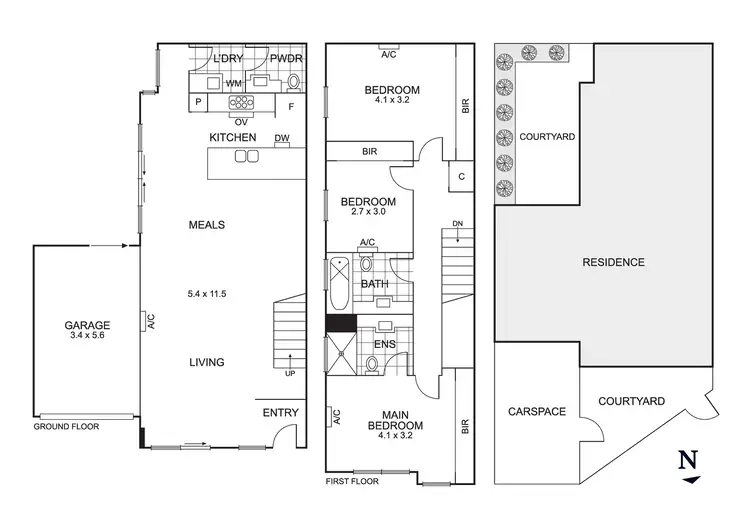 Floorplan of Homely townhouse listing, 16 Barwon Street, Mentone VIC 3194