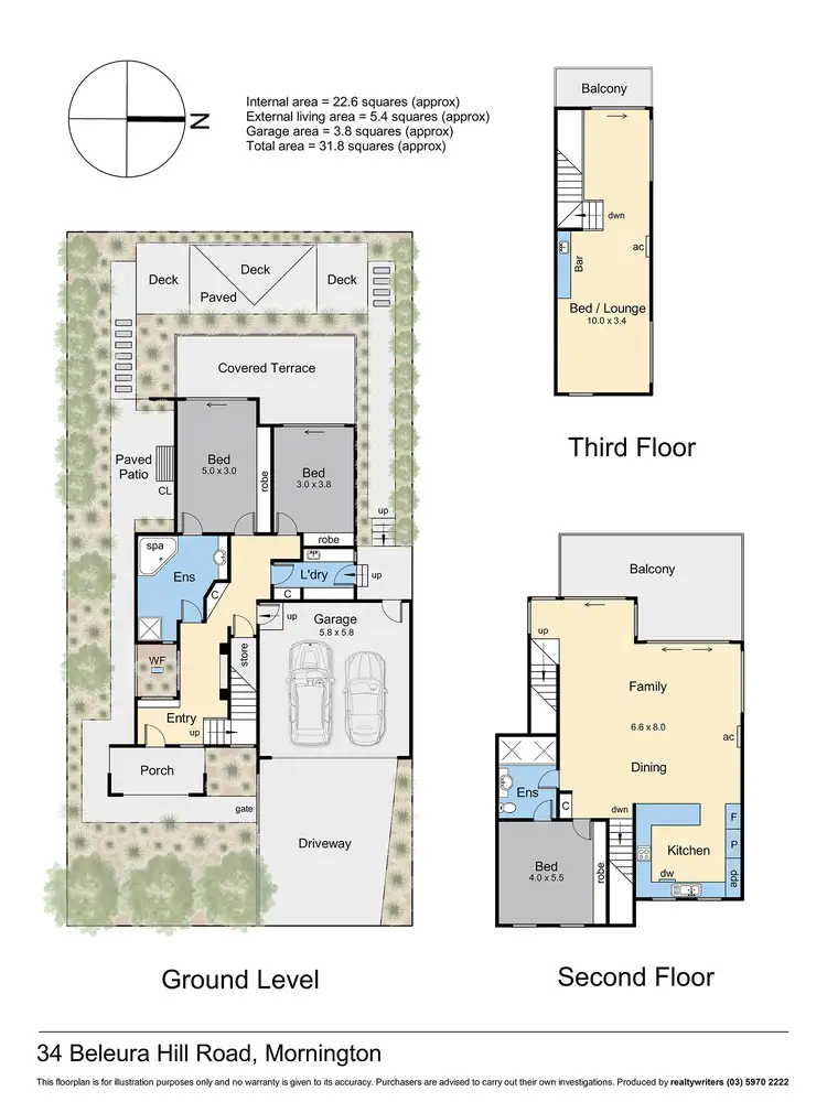 Floorplan of Homely house listing, 34 Beleura Hill Road, Mornington VIC 3931