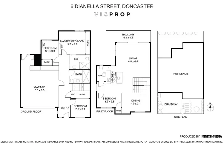 Floorplan of Homely house listing, 6 Dianella Street, Doncaster VIC 3108