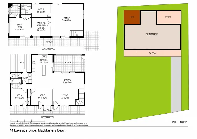 Floorplan of Homely house listing, 14 Lakeside Drive, Macmasters Beach NSW 2251