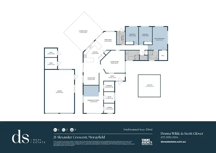 Floorplan of Homely house listing, 21 Alexander Crescent, Morayfield QLD 4506