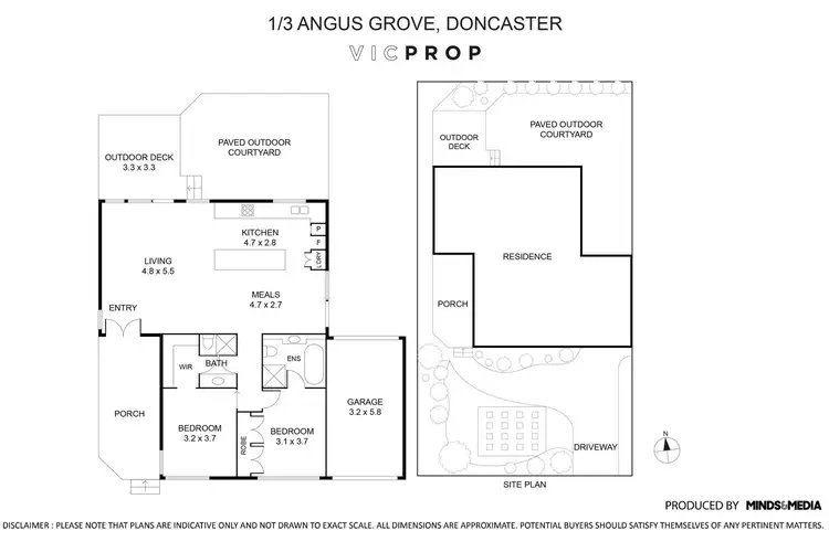 Floorplan of Homely unit listing, 1/3 Angus Grove, Doncaster VIC 3108