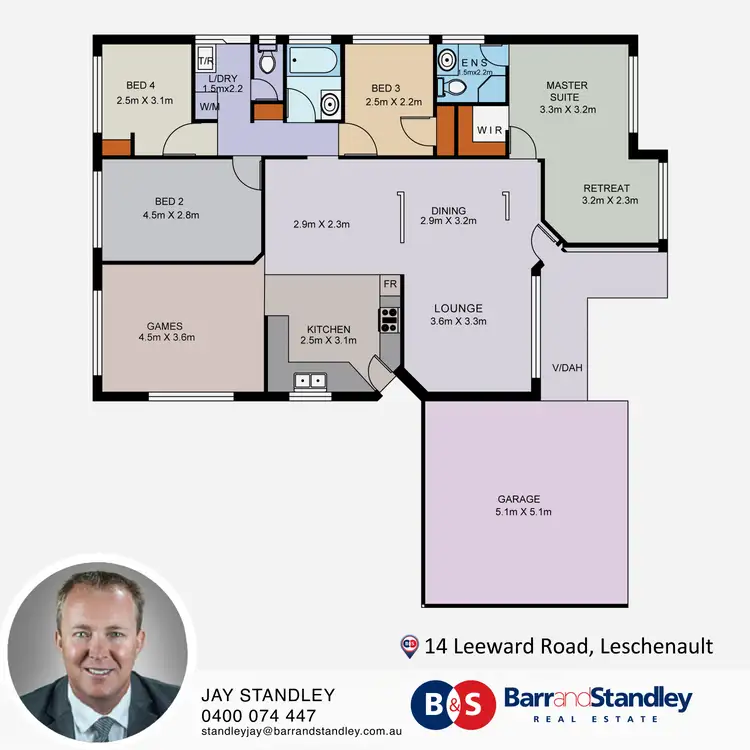 Floorplan of Homely house listing, 14 Leeward Road, Leschenault WA 6233