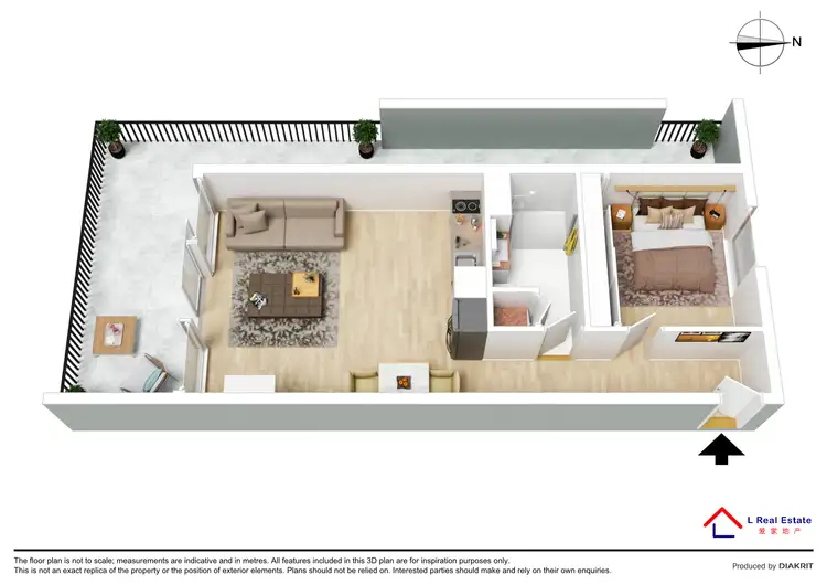 Floorplan of Homely apartment listing, 812/601 Little Collins Street, Melbourne VIC 3000