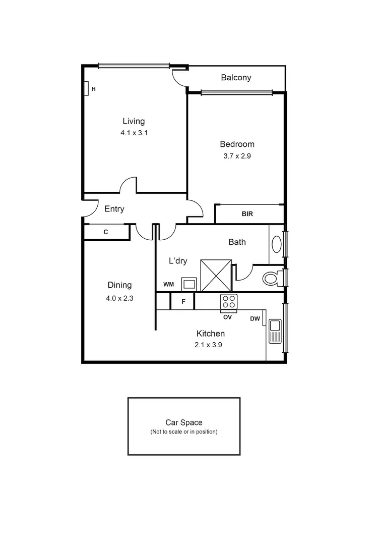 Floorplan of Homely apartment listing, 4/3B Innellan Road, Murrumbeena VIC 3163