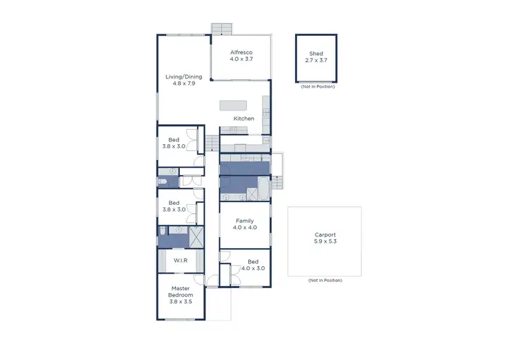 Floorplan of Homely house listing, 48 Conyers Street, The Basin VIC 3154