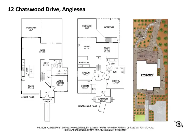 Floorplan of Homely house listing, 12 Chatswood Drive, Anglesea VIC 3230