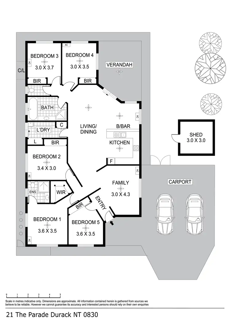 Floorplan of Homely house listing, 21 The Parade, Durack NT 830