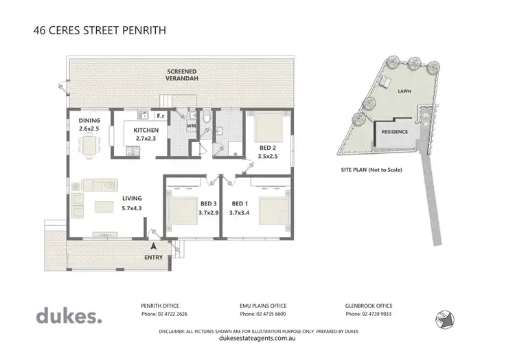 Floorplan of Homely house listing, 46 Ceres Street, Penrith NSW 2750