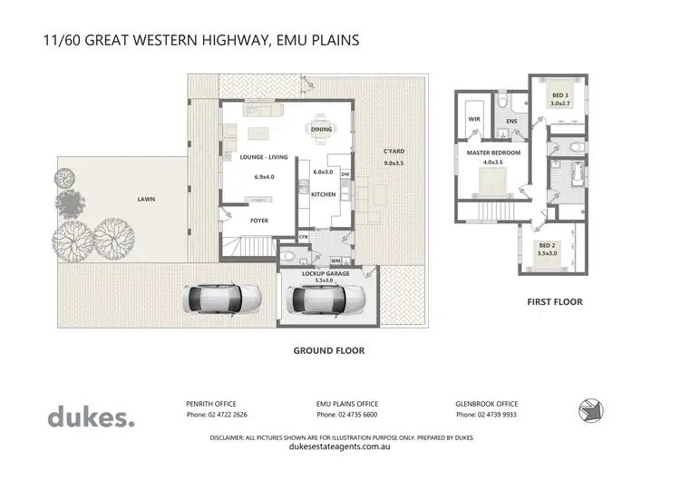 Floorplan of Homely townhouse listing, 11/60 Great Western Highway, Emu Plains NSW 2750