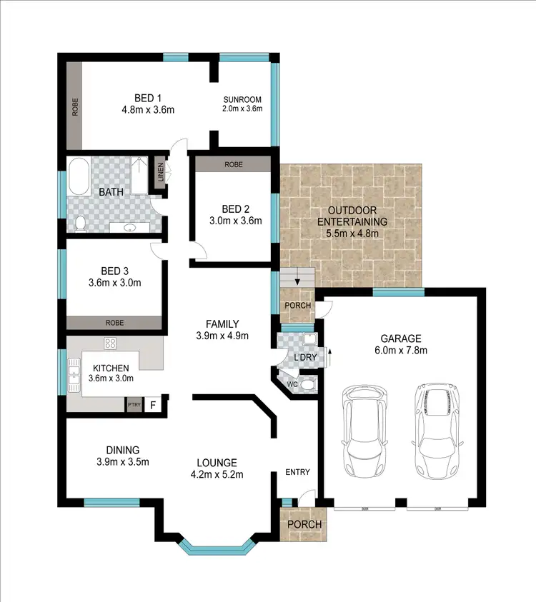 Floorplan of Homely house listing, 16 Lady Penrhyn Court, Dunbogan NSW 2443