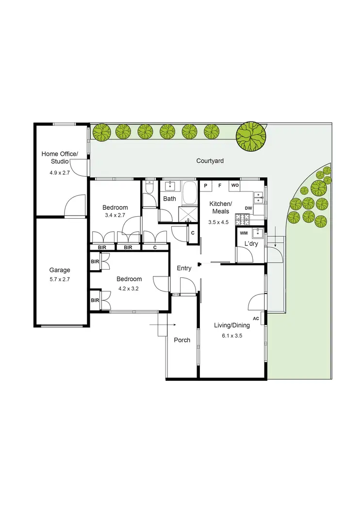 Floorplan of Homely unit listing, 4/26 Moonya Road, Carnegie VIC 3163