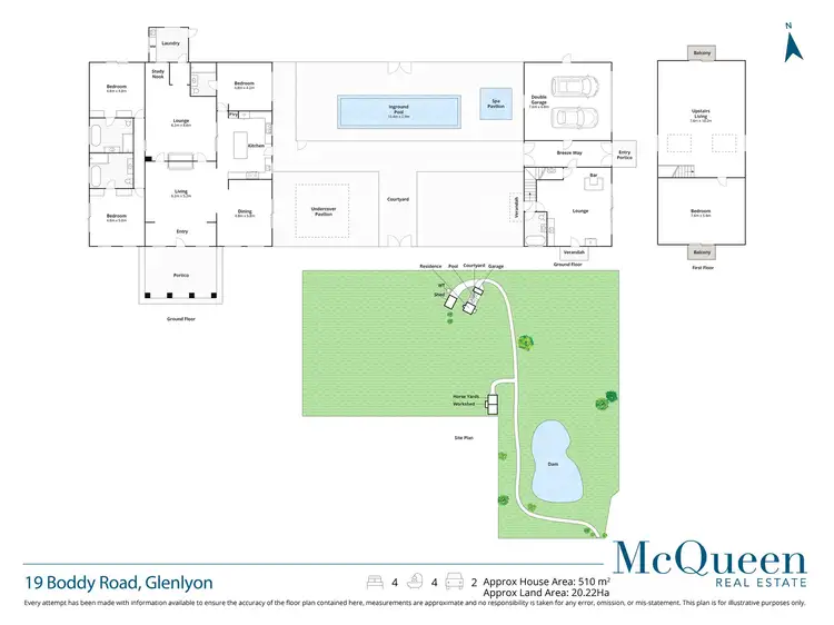 Floorplan of Homely house listing, 19 Boddy Road, Glenlyon VIC 3461