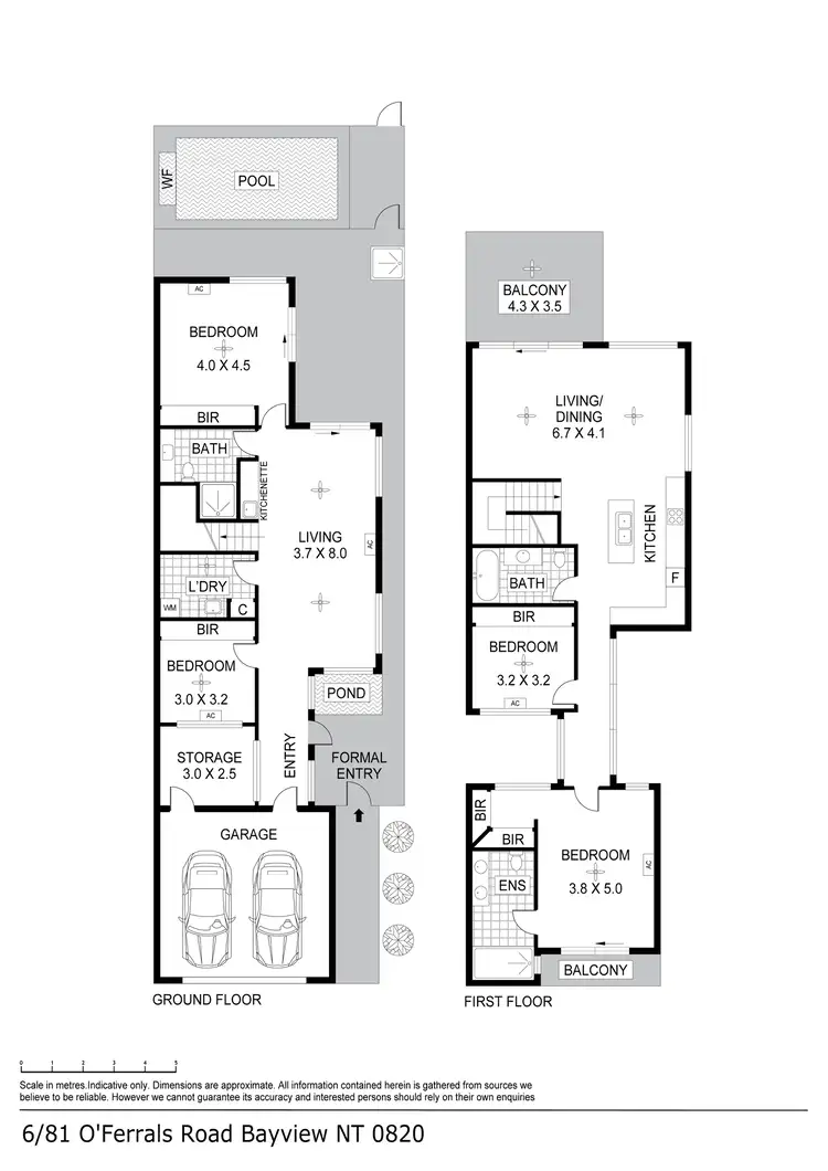 Floorplan of Homely townhouse listing, 6/81 O'Ferrals Road, Bayview NT 820