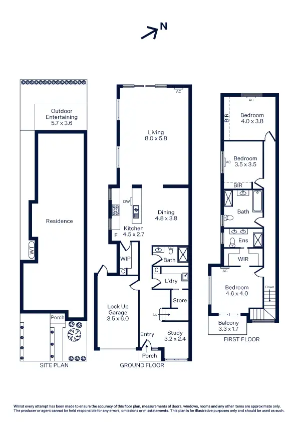 Floorplan of Homely townhouse listing, 9 Charlotte Street, Newport VIC 3015