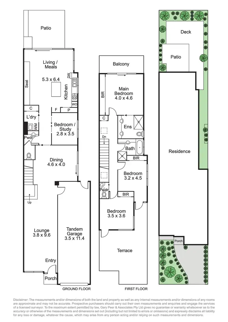 Floorplan of Homely townhouse listing, 36B Halstead Street, Caulfield North VIC 3161