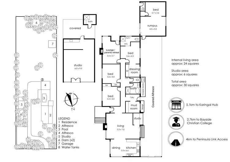 Floorplan of Homely rural property listing, 484 Robinsons Road, Langwarrin South VIC 3911