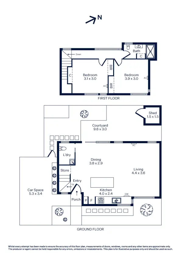 Floorplan of Homely house listing, 89 Graham Street, Newport VIC 3015