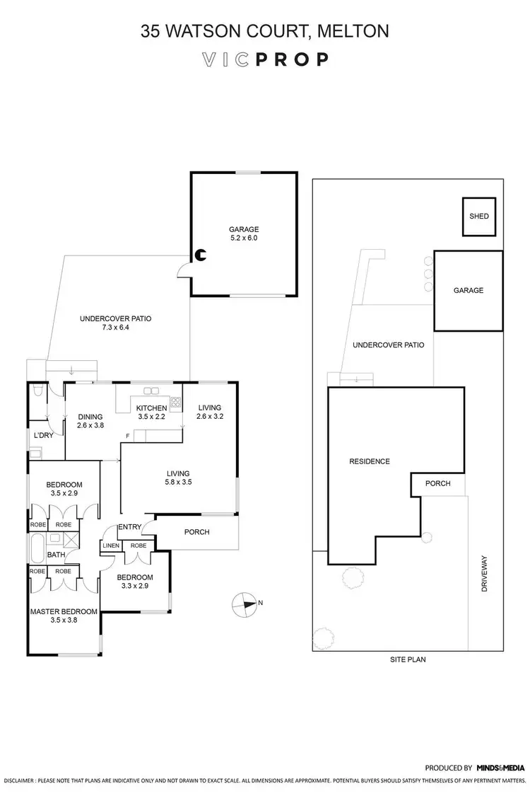 Floorplan of Homely house listing, 35 Watson Court, Melton VIC 3337