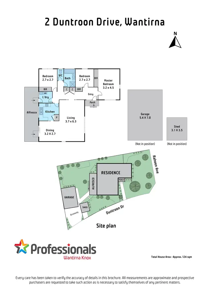 Floorplan of Homely house listing, 2 Duntroon Drive, Wantirna VIC 3152