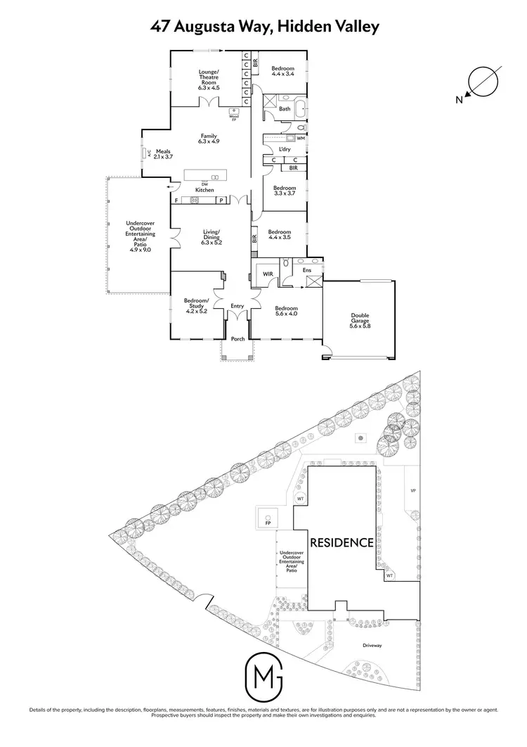 Floorplan of Homely house listing, 47 Augusta Way, Hidden Valley VIC 3756
