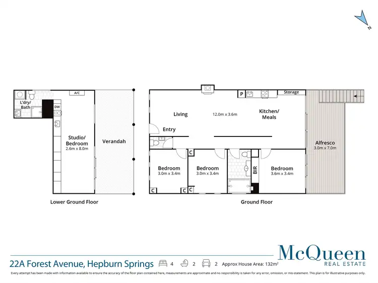 Floorplan of Homely house listing, 22A Forest Avenue, Hepburn Springs VIC 3461