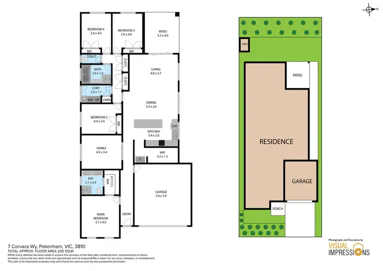 Floorplan of Homely house listing, 7 Corvara Way, Pakenham VIC 3810