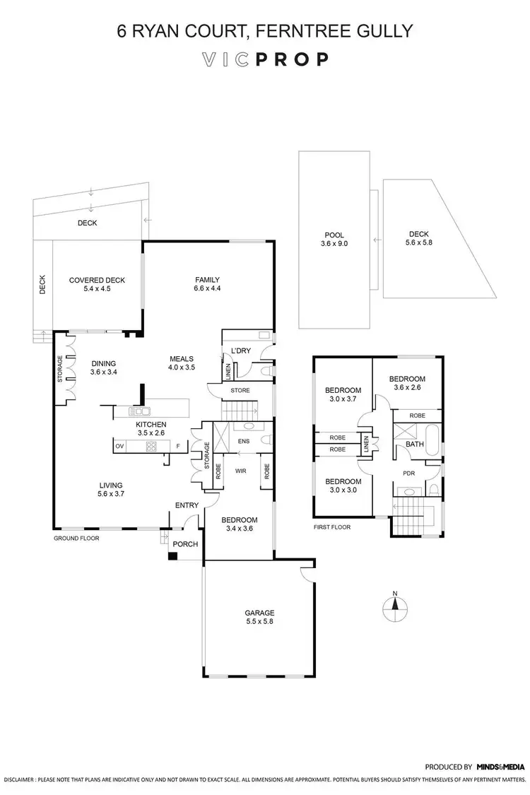 Floorplan of Homely house listing, 6 Ryan Court, Ferntree Gully VIC 3156