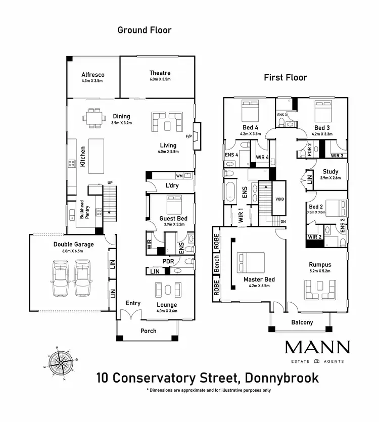 Floorplan of Homely house listing, 10 Conservatory Street, Donnybrook VIC 3064