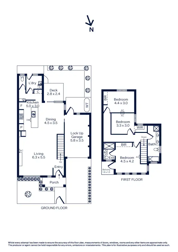 Floorplan of Homely townhouse listing, 1B Ararat Street, Altona North VIC 3025