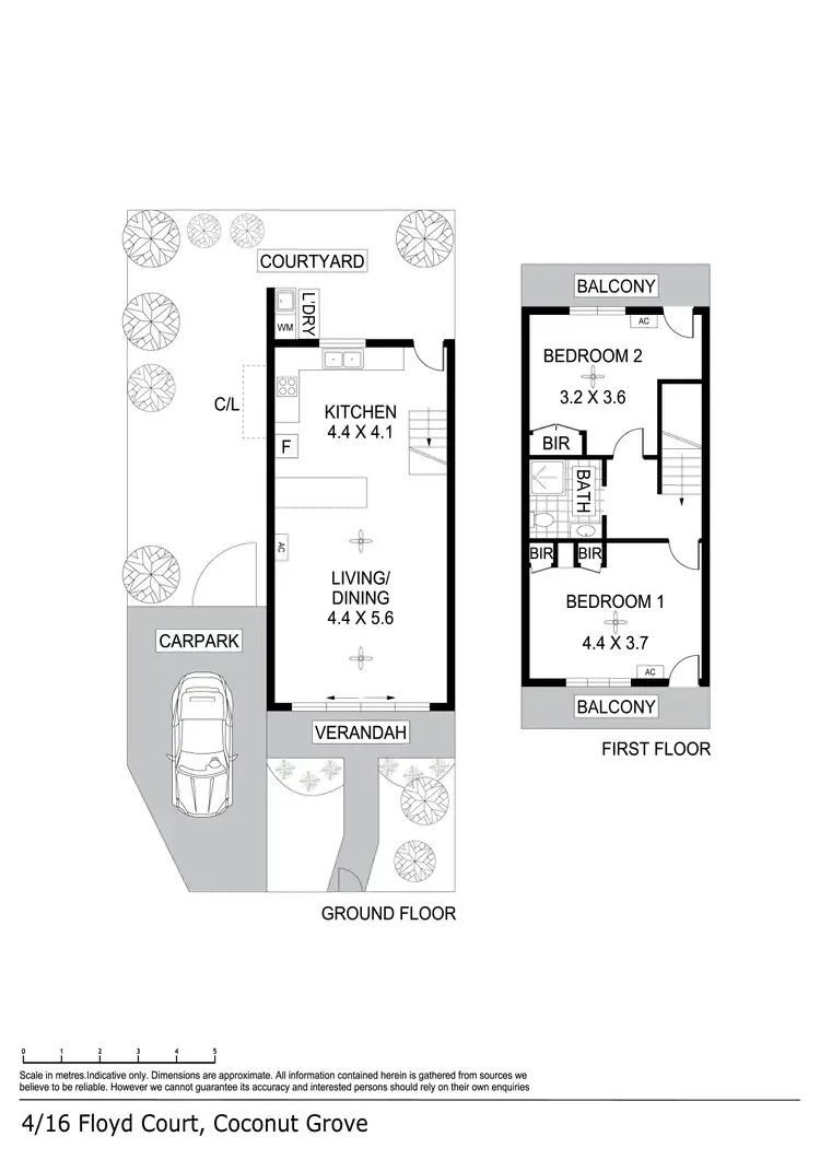 Floorplan of Homely unit listing, 4/16 Floyd Court, Coconut Grove NT 810
