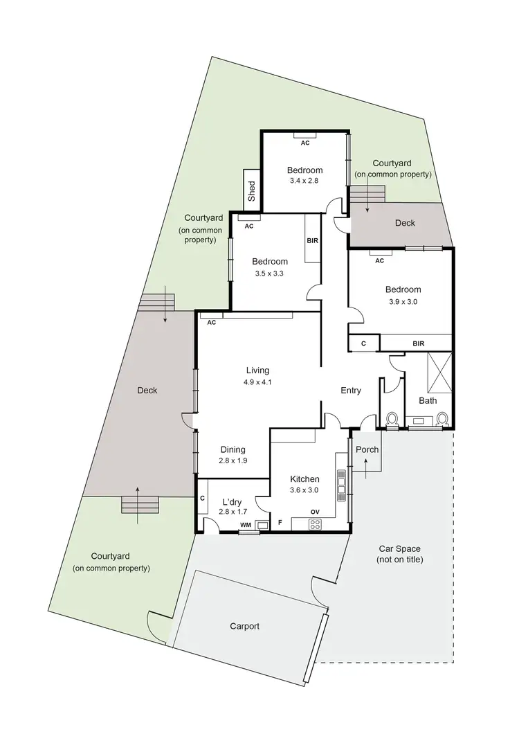 Floorplan of Homely unit listing, 5/75 Bambra Road, Caulfield North VIC 3161
