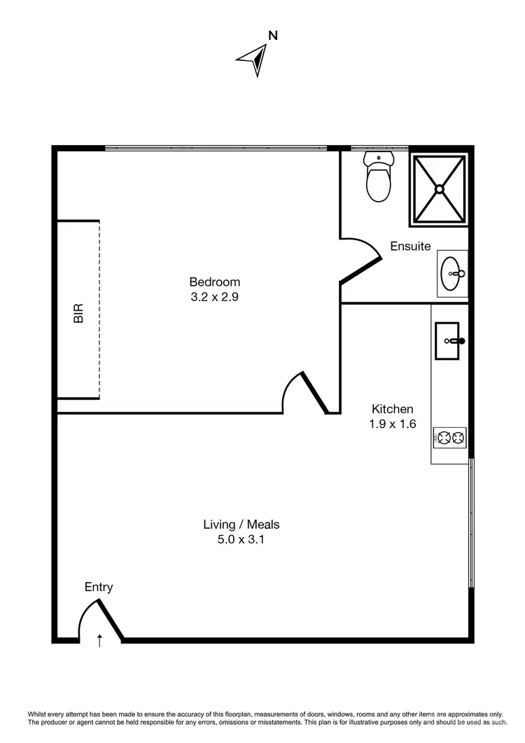 Floorplan of Homely apartment listing, 307/363 Beaconsfield Parade, St Kilda West VIC 3182