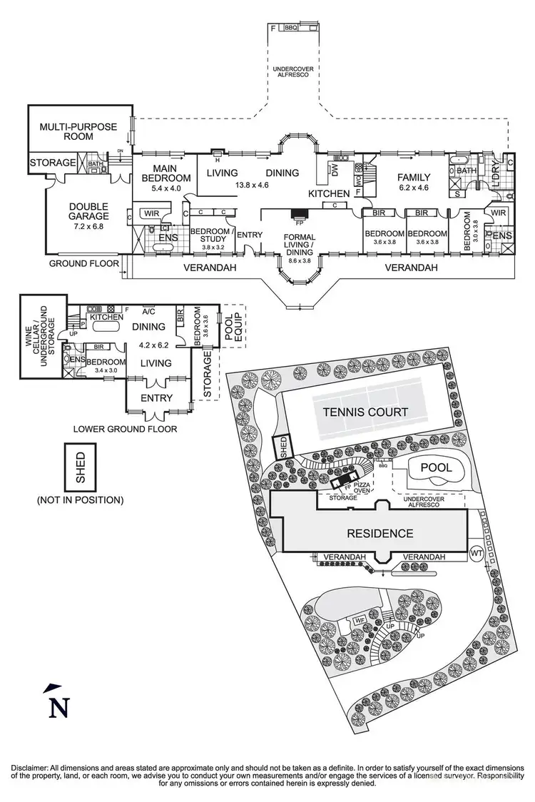 Floorplan of Homely house listing, 14 Batskos Drive, Warrandyte VIC 3113