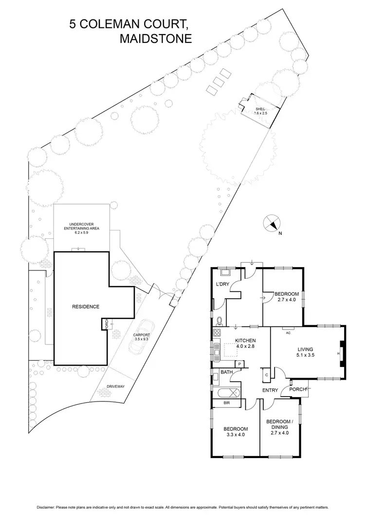 Floorplan of Homely house listing, 5 Coleman Court, Maidstone VIC 3012