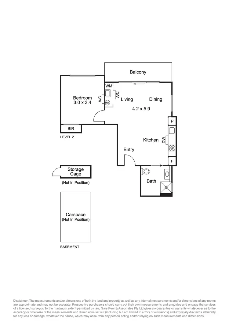 Floorplan of Homely apartment listing, 202/290 Hawthorn Road, Caulfield VIC 3162
