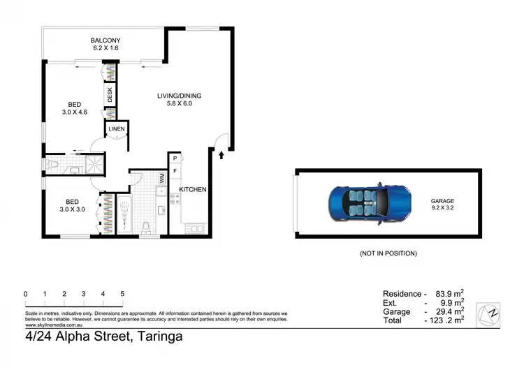 Floorplan of Homely unit listing, 4/24 Alpha Street, Taringa QLD 4068