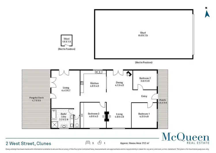 Floorplan of Homely house listing, 2 West Street, Clunes VIC 3370