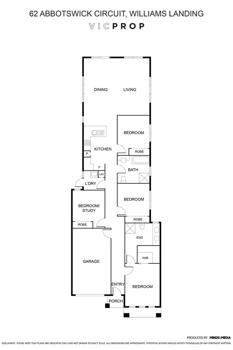 Floorplan of Homely house listing, 62 Abbotswick Circuit, Williams Landing VIC 3027