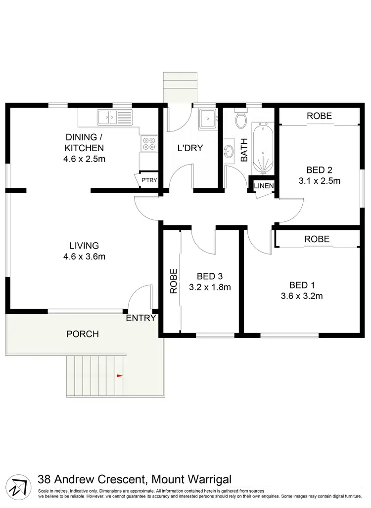 Floorplan of Homely house listing, 38 Andrew Crescent, Mount Warrigal NSW 2528