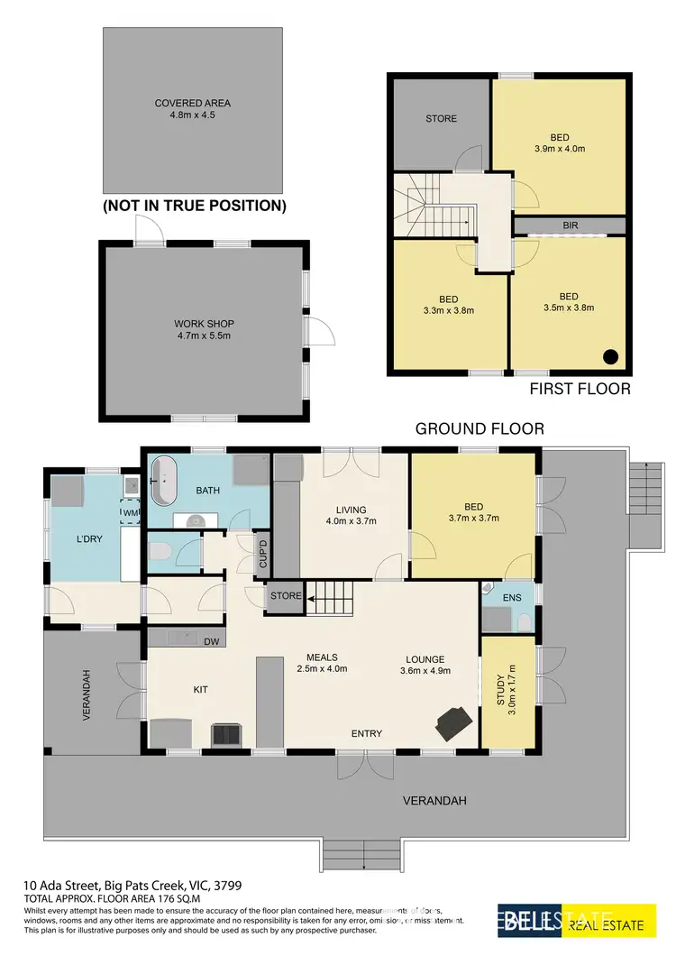 Floorplan of Homely house listing, 10 Ada Street, Big Pats Creek VIC 3799