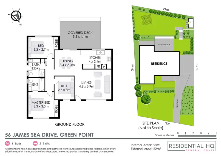 Floorplan of Homely house listing, 56 James Sea Drive, Green Point NSW 2251