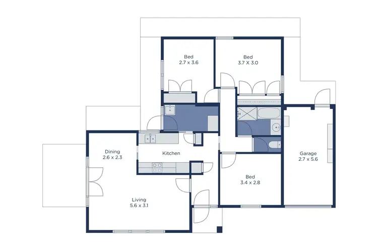 Floorplan of Homely unit listing, 5/99-101 Surrey Road, Blackburn North VIC 3130