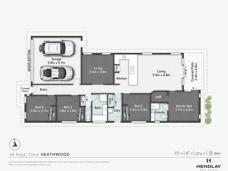 Floorplan of Homely house listing, 68 Regal Close, Heathwood QLD 4110