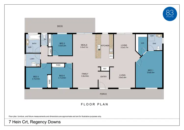Floorplan of Homely house listing, 7 Hein Court, Regency Downs QLD 4341