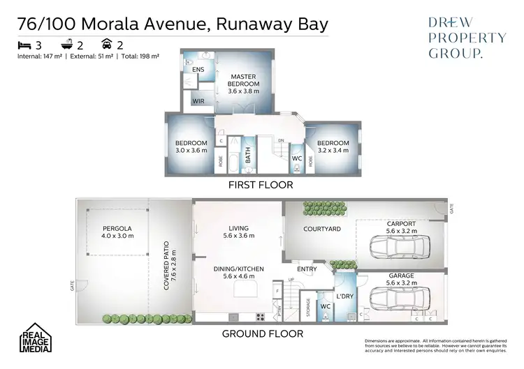 Floorplan of Homely townhouse listing, 76/100 Morala Avenue, Runaway Bay QLD 4216