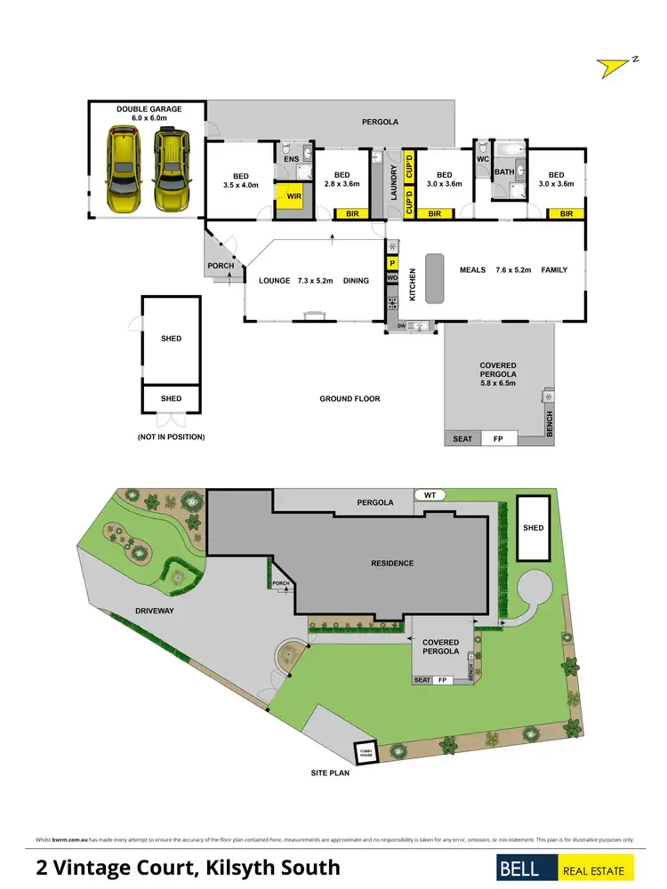 Floorplan of Homely house listing, 2 Vintage Court, Kilsyth South VIC 3137
