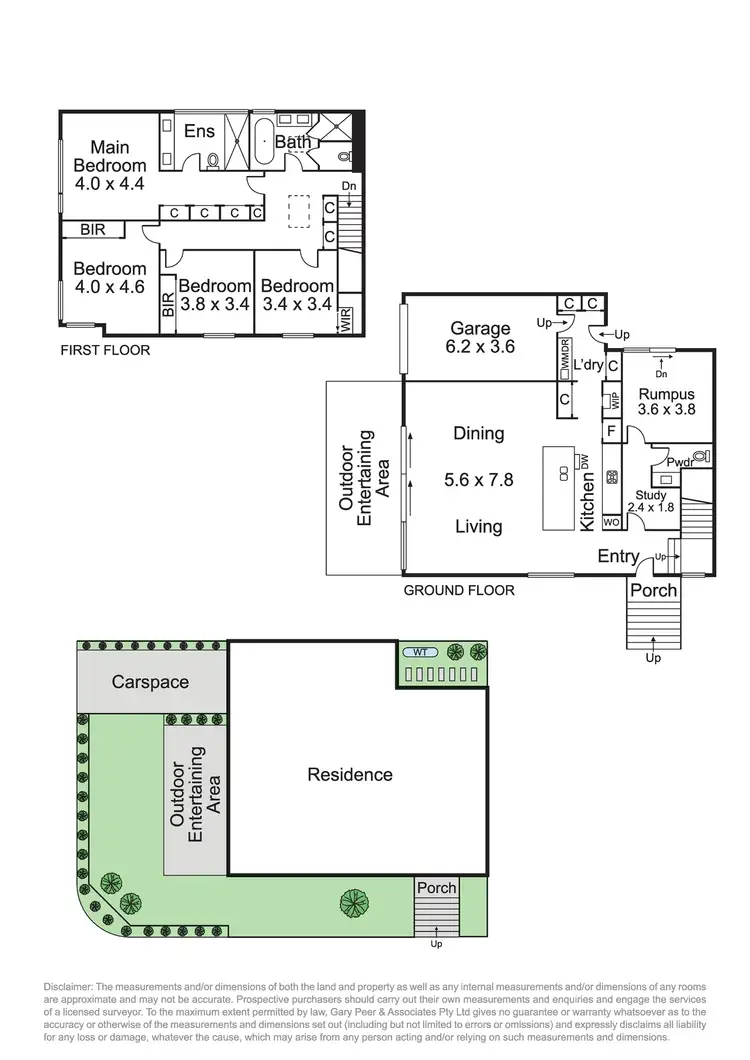 Floorplan of Homely townhouse listing, 52 Lahona Avenue, Bentleigh East VIC 3165