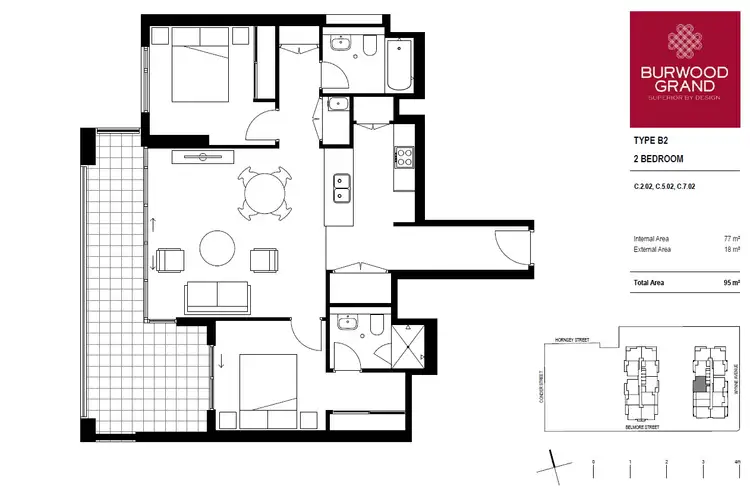 Floorplan of Homely apartment listing, 39 Belmore Street, Burwood NSW 2134