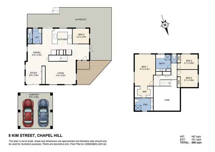 Floorplan of Homely house listing, 8 Kim Street, Chapel Hill QLD 4069